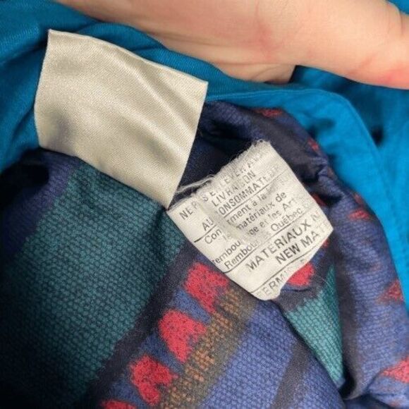 VTG 80s Winter Club Unisex Adult Size M Full Zip Down Puffer Winter Ski Jacket - Picture 4 of 10